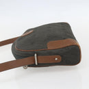 Christian Dior Honeycomb Canvas Shoulder Bag Gray Auth 151804-4