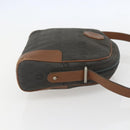 Christian Dior Honeycomb Canvas Shoulder Bag Gray Auth 151804-5