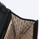 SAINT LAURENT Shoulder Bag Leather Black Gold Auth 151813-17