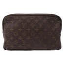LOUIS VUITTON Monogram Trousse Toilette 28 Clutch Bag M47522 LV Auth 151817-13