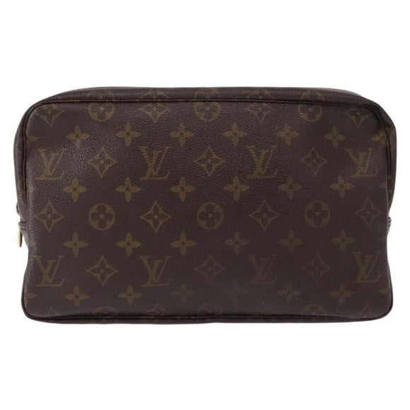 LOUIS VUITTON Monogram Trousse Toilette 28 Clutch Bag M47522 LV Auth 151817