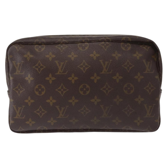 LOUIS VUITTON Monogram Trousse Toilette 28 Clutch Bag M47522 LV Auth 151817