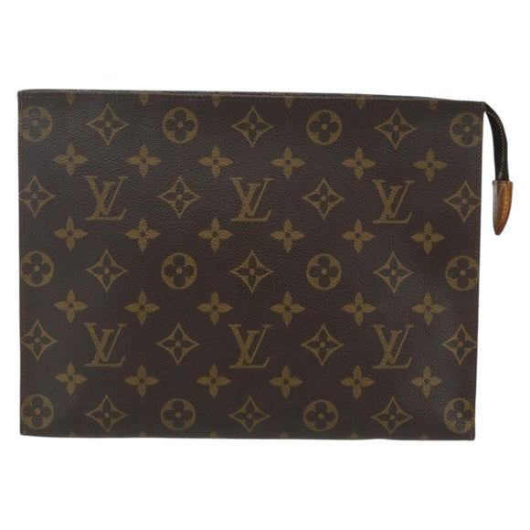 LOUIS VUITTON Monogram Poche Toilette 26 Pouch M47542 LV Auth 151819