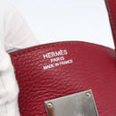 HERMES Shoulder Birkin 45 Hand Bag Leather Bordeaux Silver Auth 151820SM-26