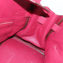 HERMES Shoulder Birkin 45 Hand Bag Leather Bordeaux Silver Auth 151820SM-28