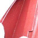 CARTIER Clutch Bag Leather 3 Set Bordeaux Auth 151825-13