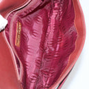 CARTIER Clutch Bag Leather 3 Set Bordeaux Auth 151825-19