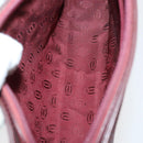 CARTIER Clutch Bag Leather 3 Set Bordeaux Auth 151825-7