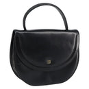 GIVENCHY Hand Bag Leather Black Gold Auth 151826-1