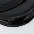 GIVENCHY Hand Bag Leather Black Gold Auth 151826-11