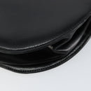 GIVENCHY Hand Bag Leather Black Gold Auth 151826-12