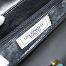 GIVENCHY Hand Bag Leather Black Gold Auth 151826-16