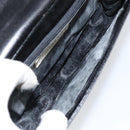 GIVENCHY Hand Bag Leather Black Gold Auth 151826-17