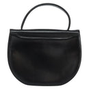 GIVENCHY Hand Bag Leather Black Gold Auth 151826-3