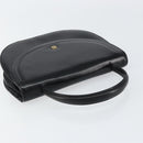 GIVENCHY Hand Bag Leather Black Gold Auth 151826-6