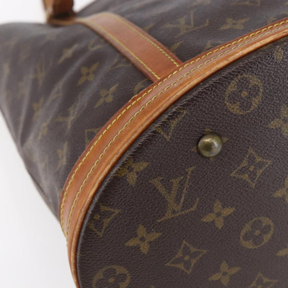 LOUIS VUITTON Monogram Bucket GM Shoulder Bag M42236 LV Auth 151829