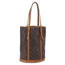 LOUIS VUITTON Monogram Bucket GM Shoulder Bag M42236 LV Auth 151829-1