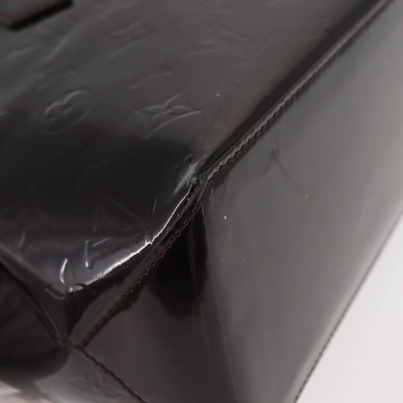 LOUIS VUITTON Monogram Vernis Wilshire PM Hand Bag Amarante M93641 Auth 151830