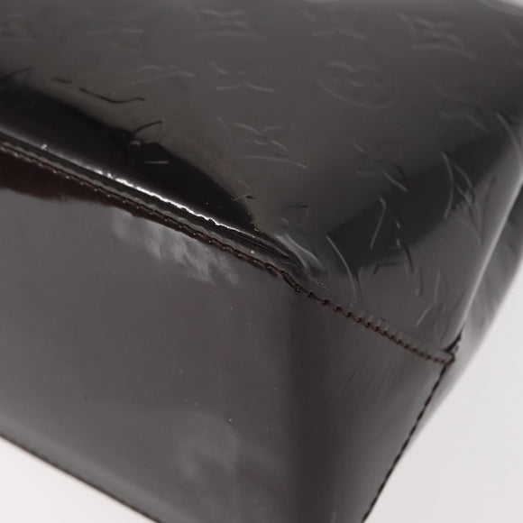 LOUIS VUITTON Monogram Vernis Wilshire PM Hand Bag Amarante M93641 Auth 151830