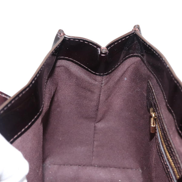LOUIS VUITTON Monogram Vernis Wilshire PM Hand Bag Amarante M93641 Auth 151830