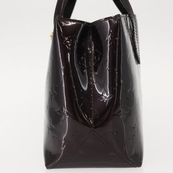 LOUIS VUITTON Monogram Vernis Wilshire PM Hand Bag Amarante M93641 Auth 151830