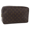 LOUIS VUITTON Monogram Trousse Toilette 28 Clutch Bag M47522 LV Auth 151841-1