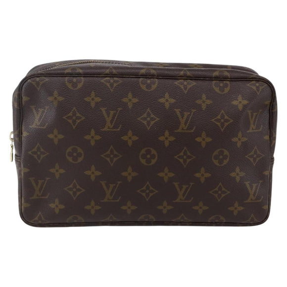 LOUIS VUITTON Monogram Trousse Toilette 28 Clutch Bag M47522 LV Auth 151841