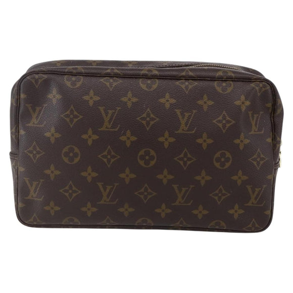 LOUIS VUITTON Monogram Trousse Toilette 28 Clutch Bag M47522 LV Auth 151841