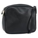 Salvatore Ferragamo Shoulder Bag Leather Black Auth 151842-1