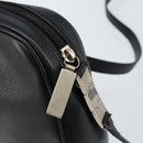 Salvatore Ferragamo Shoulder Bag Leather Black Auth 151842-10