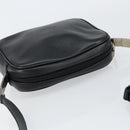 Salvatore Ferragamo Shoulder Bag Leather Black Auth 151842-6