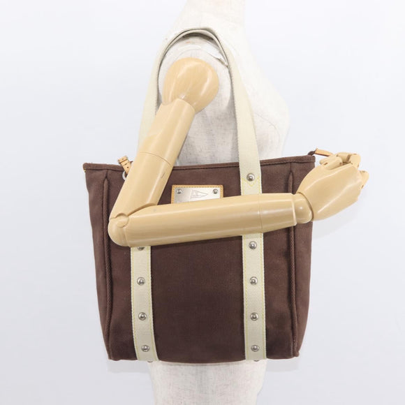 LOUIS VUITTON Antigua Cabas PM Tote Bag Brown LV Auth 151843