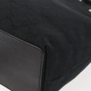 GUCCI GG Canvas Tote Bag Black Gold 002 1099 Auth 151846-14