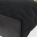 GUCCI GG Canvas Tote Bag Black Gold 002 1099 Auth 151846-16