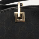 GUCCI GG Canvas Tote Bag Black Gold 002 1099 Auth 151846-10