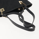 GUCCI GG Canvas Tote Bag Black Gold 002 1099 Auth 151846-7
