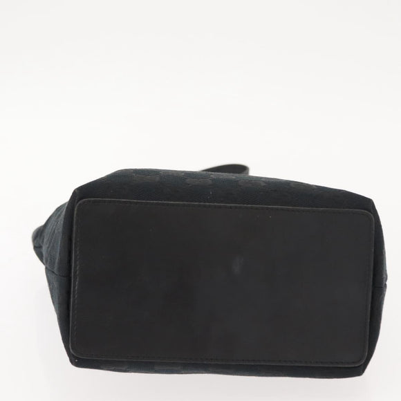 GUCCI GG Canvas Tote Bag Black Gold 002 1099 Auth 151846