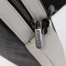 LOEWE Anagram Shoulder Bag Leather Black Silver Auth 151851-11