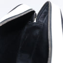 LOEWE Anagram Shoulder Bag Leather Black Silver Auth 151851-17