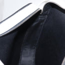LOEWE Anagram Shoulder Bag Leather Black Silver Auth 151851-18