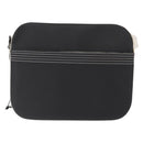 LOEWE Anagram Shoulder Bag Leather Black Silver Auth 151851-13