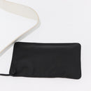 LOEWE Anagram Shoulder Bag Leather Black Silver Auth 151851-20