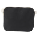 LOEWE Anagram Shoulder Bag Leather Black Silver Auth 151851-2