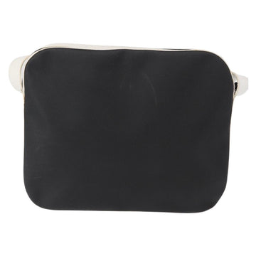 LOEWE Anagram Shoulder Bag Leather Black Silver Auth 151851 - 0