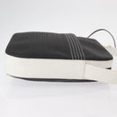 LOEWE Anagram Shoulder Bag Leather Black Silver Auth 151851-3