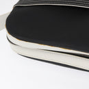 LOEWE Anagram Shoulder Bag Leather Black Silver Auth 151851-7