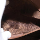 Salvatore Ferragamo Gancini Hand Bag Leather Gold Auth 151852-21