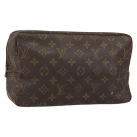 LOUIS VUITTON Monogram Trousse Toilette 28 Clutch Bag M47522 LV Auth 151853