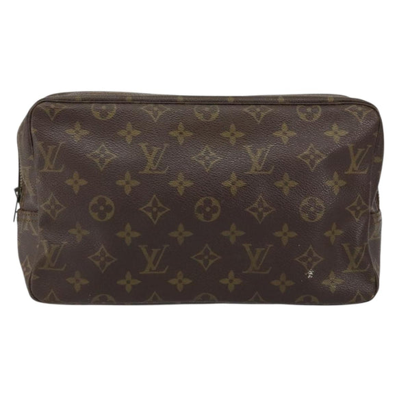 LOUIS VUITTON Monogram Trousse Toilette 28 Clutch Bag M47522 LV Auth 151853