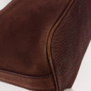 BVLGARI Medallion Shoulder Bag Leather Brown Gold Auth 151855-8